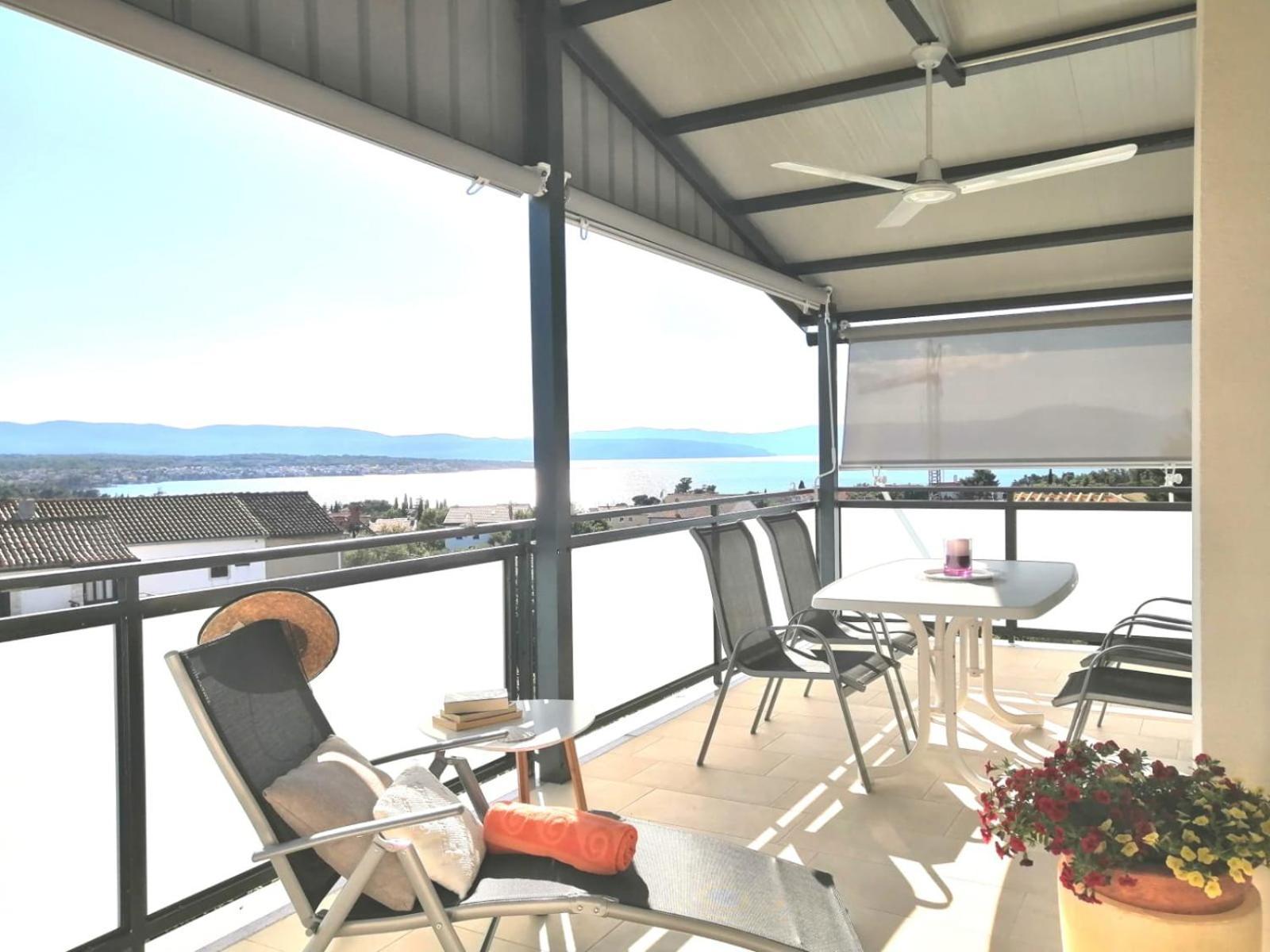 Lovely Sea View House 2 In Malinska Island Krk Zewnętrze zdjęcie